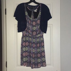 dress with half sweater